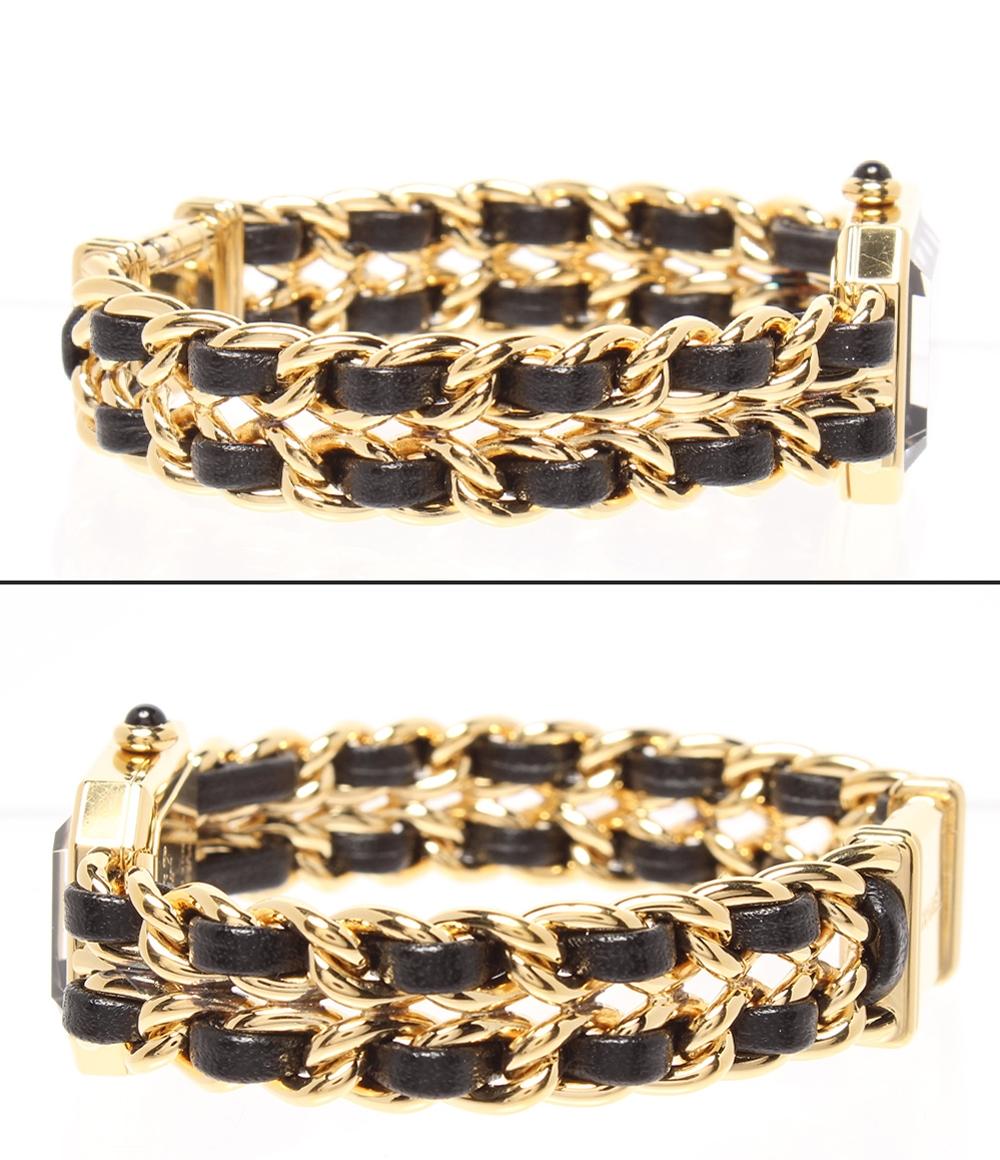 CHANEL 腕時計 プルミエール クオーツ ブラック シャネル