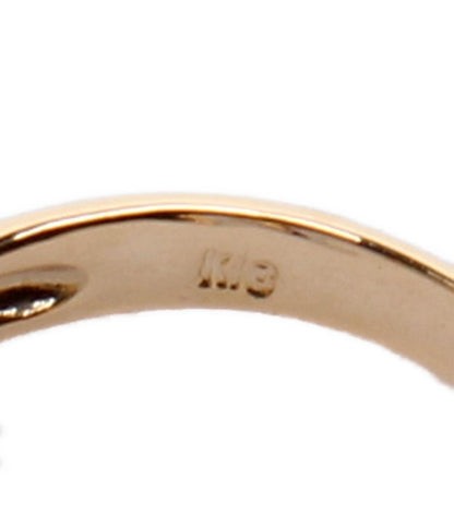 美品 リング 指輪 K18 ターコイズ ハートモチーフ レディース SIZE 10号