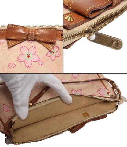 LOUIS VUITTON ハンドバッグ アクセサリーポーチ 村上隆 チェリーブロッサム ポシェットアクセソワール モノグラム M92007 レディース ルイ・ヴィトン