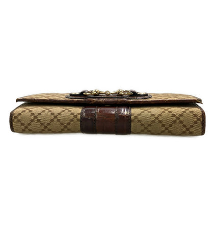 GUCCI 長財布 ディアマンテ柄 ホースビット 245756 3661 レディース グッチ