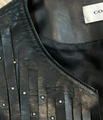 COACH カーブレザー フリンジベスト 86954 レディース SIZE 4 コーチ
