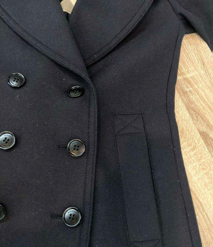 BURBERRY LONDON ピーコート ダブルブレスト 裏地バーバリーチェック ミドル丈 レディース SIZE 38 (S) バーバリーロンドン