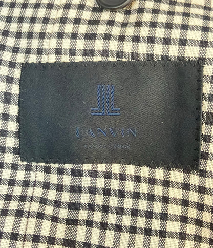 LANVIN セットアップ スリーピーススーツ チェック柄 ベスト付 メンズ SIZE 48 (L) ランバン