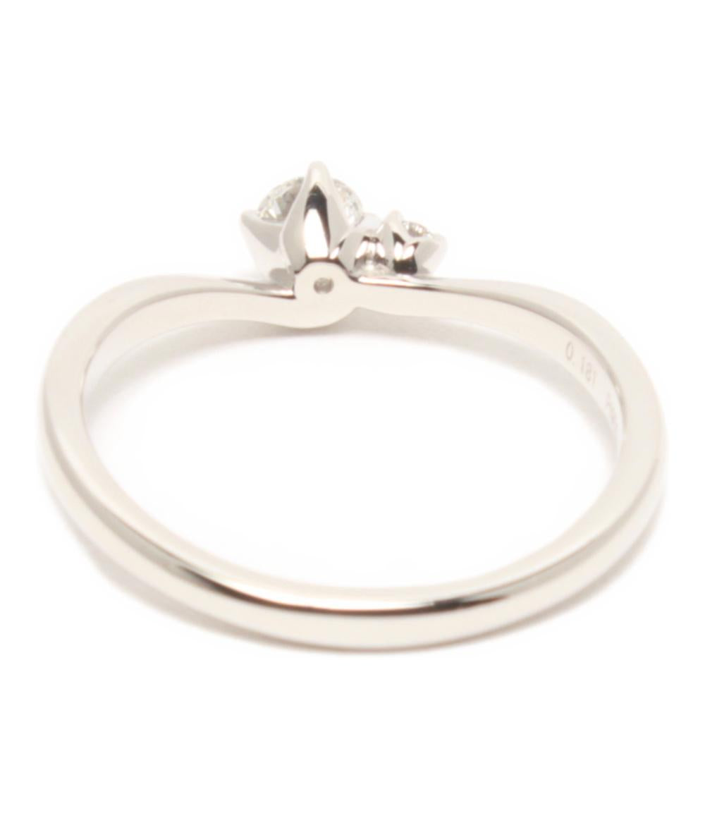 美品 ニワカ リング 指輪 Pt950 ダイヤ 0.181ct ダイヤ 0.04ct相当 レディース SIZE 12号 NIWAKA