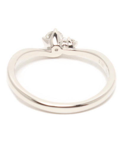 美品 ニワカ リング 指輪 Pt950 ダイヤ 0.181ct ダイヤ 0.04ct相当 レディース SIZE 12号 NIWAKA