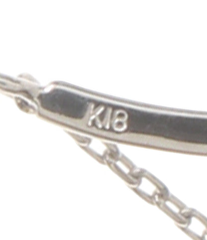 美品 ete ネックレス K18WG レディース エテ