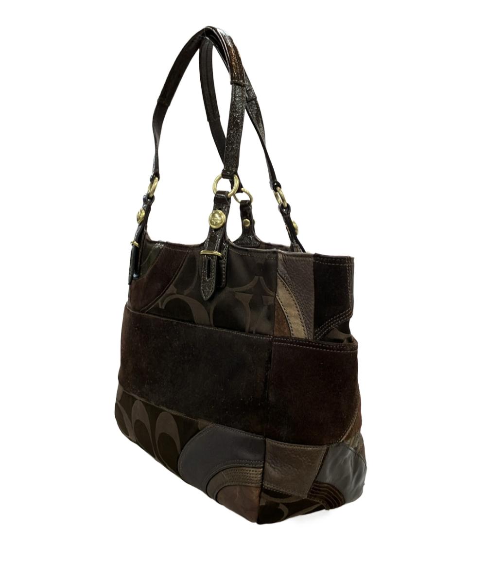 COACH トートバッグ キャンバス レザー シグネチャー F15459 レディース コーチ