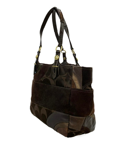 COACH トートバッグ キャンバス レザー シグネチャー F15459 レディース コーチ