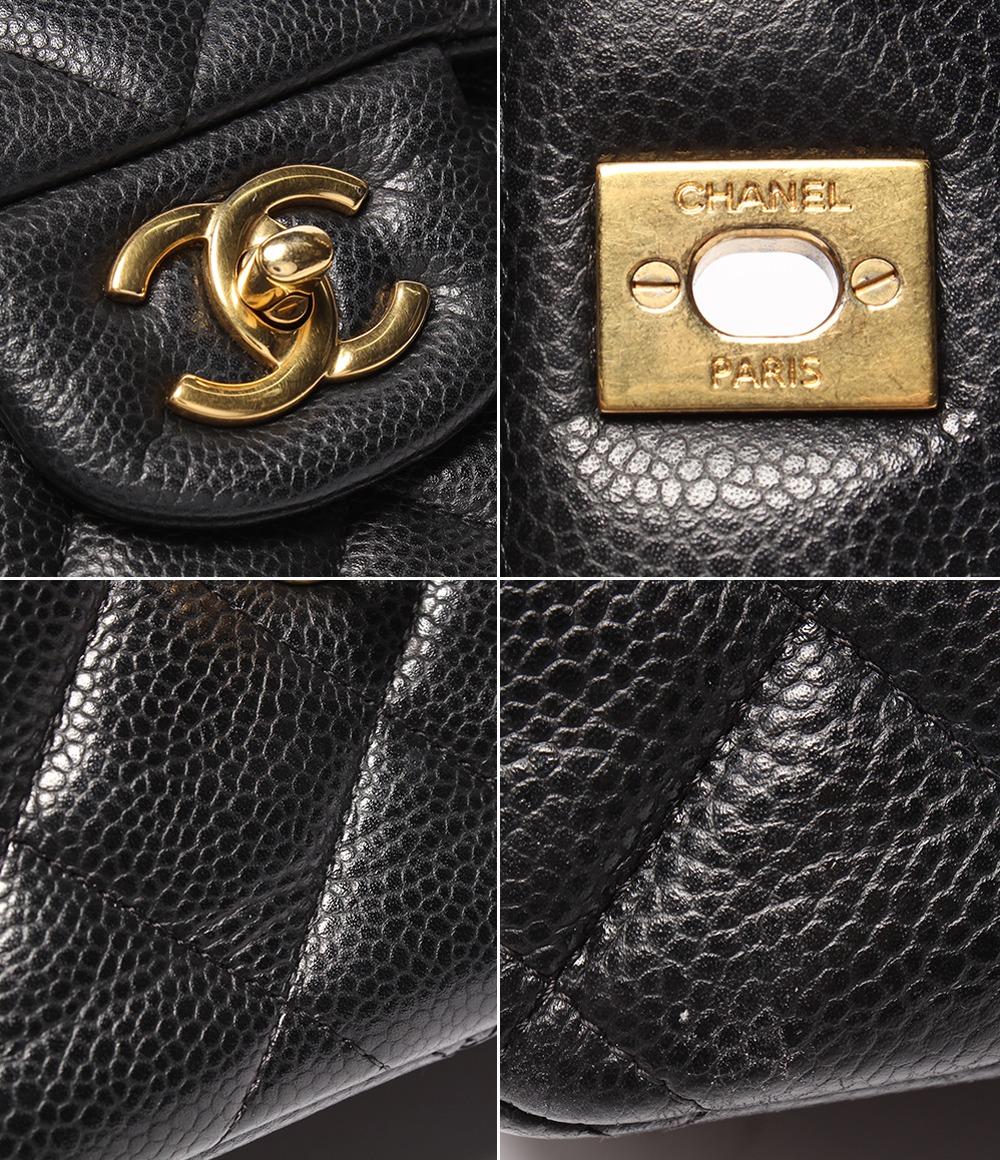 CHANEL マトラッセ 30 キャビアスキン CHANEL チェーンショルダーバッグ ダブルチェーン ダブルフラップ