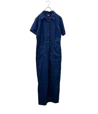 RRL カバーオール リネン インディゴ つなぎ ジャンプスーツ オーバーオール レディース SIZE 2 (S) ダブルアールエル