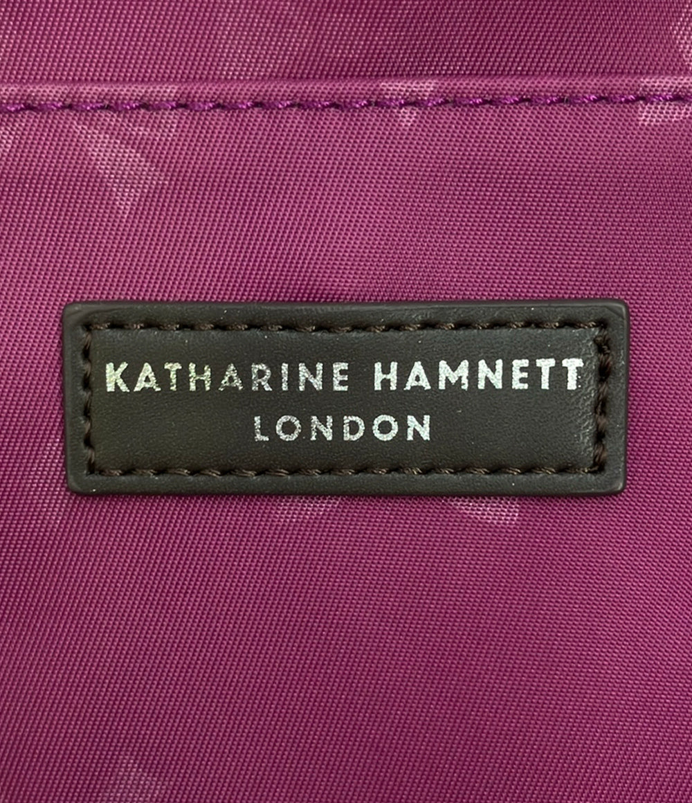 美品 KATHARINE HAMNETT LONDON ショルダーバッグ 斜め掛け レディース キャサリンハムネットロンドン