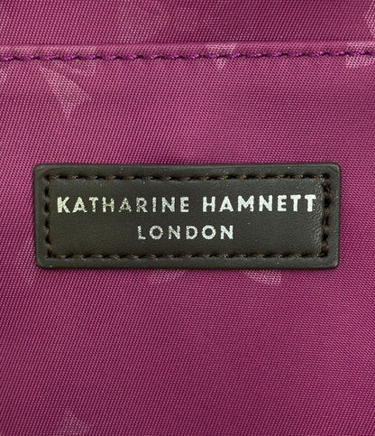 美品 KATHARINE HAMNETT LONDON ショルダーバッグ 斜め掛け レディース キャサリンハムネットロンドン
