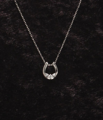 美品 canal4℃ ネックレス Pt850 ダイヤ 3P レディース カナルヨンドシー