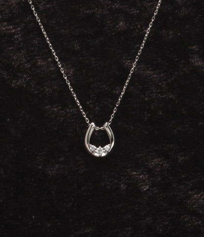 美品 canal4℃ ネックレス Pt850 ダイヤ 3P レディース カナルヨンドシー