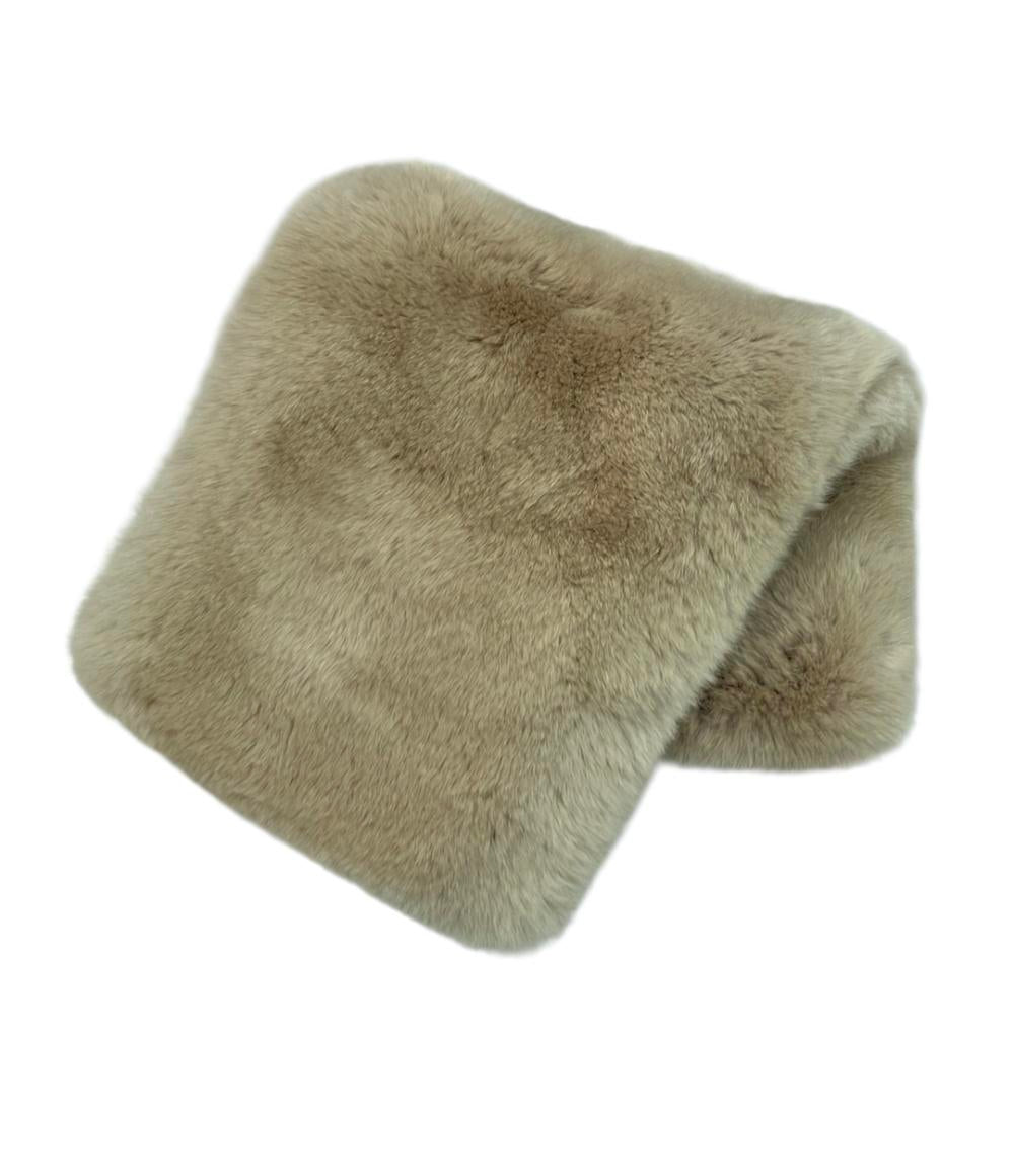 美品 Giovi スヌード ラビットファー レディース ジョヴィ