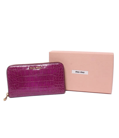 Miu Miu ラウンドファスナー長財布 レディース ミュウ ミュウ