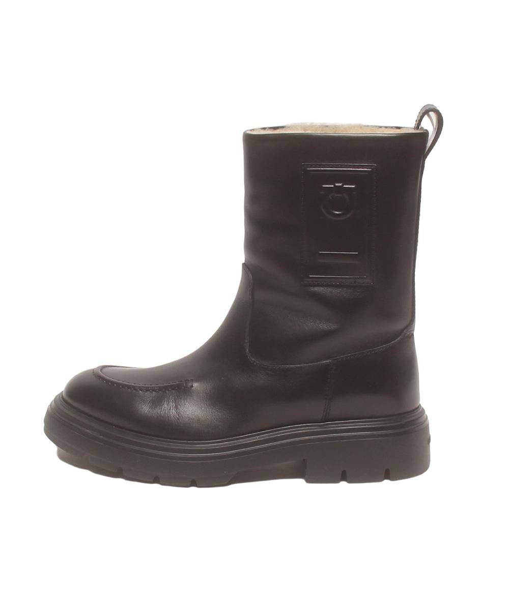 FERRAGAMO ショートブーツ ガンチーニ レディース SIZE ６1/2 M フェラガモ