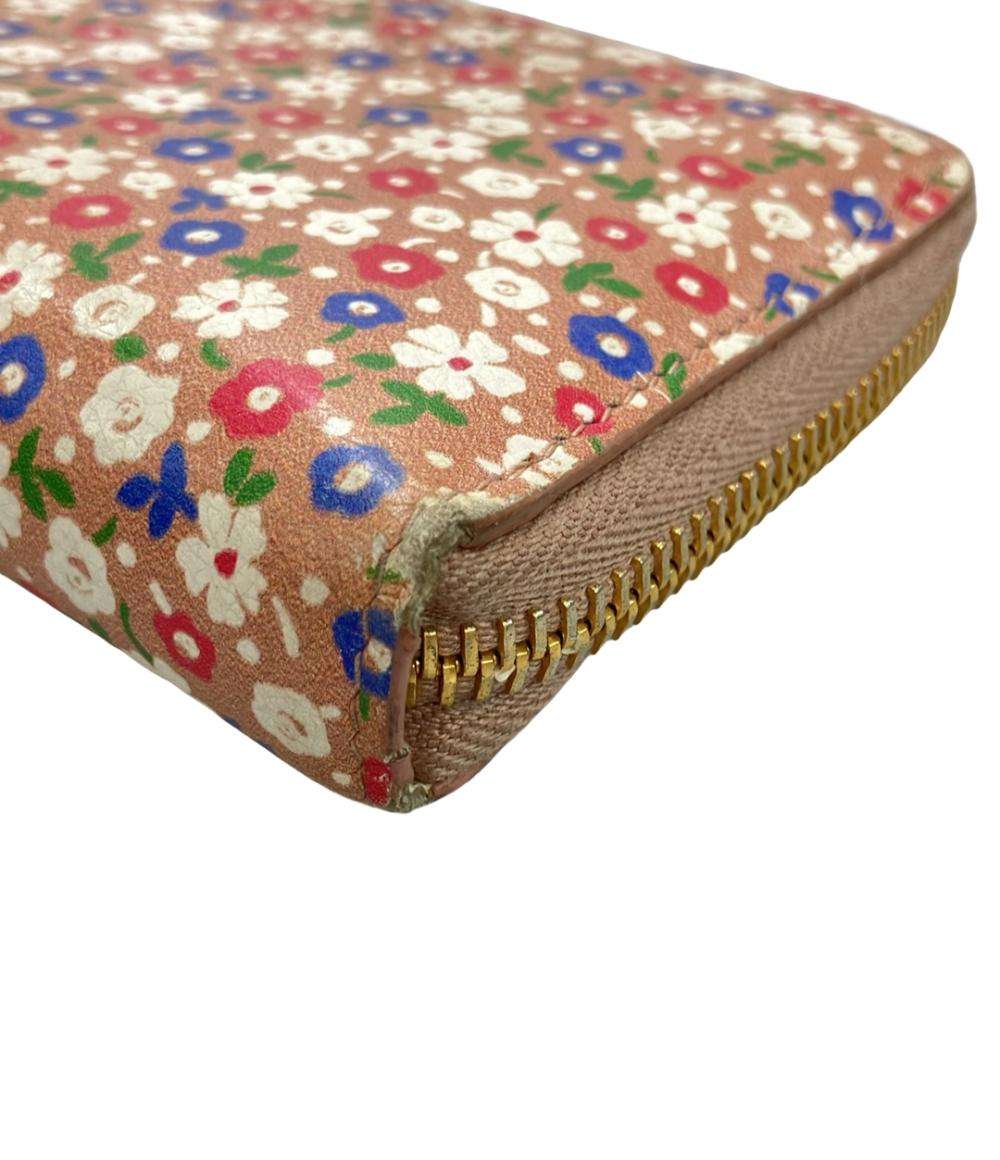 Miu Miu ラウンドファスナー長財布 花柄 レディース ミュウ ミュウ