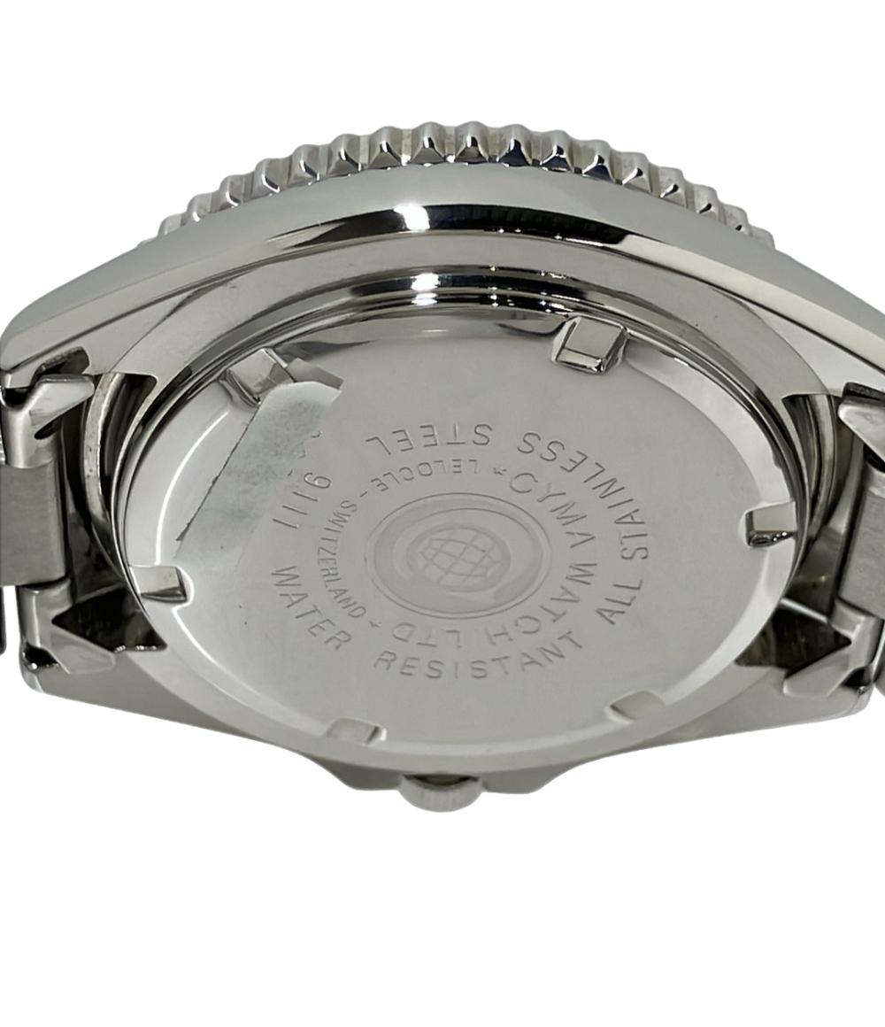 CYMA 腕時計 クオーツ ブラック 9111 メンズ シーマ