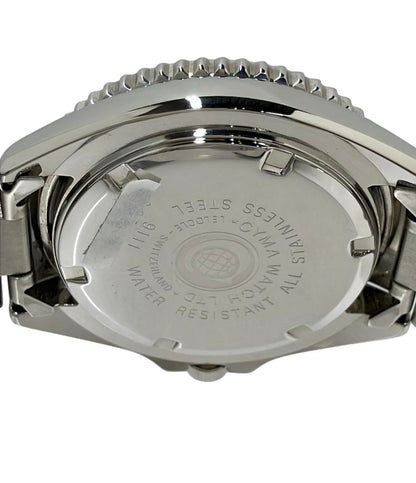 CYMA 腕時計 クオーツ ブラック 9111 メンズ シーマ