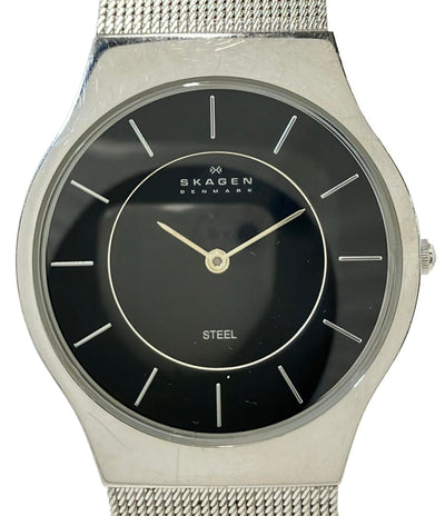 スカーゲン 腕時計 クオーツ ブラック 233LSSB ユニセックス SKAGEN