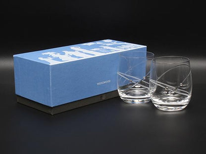 美品 WEDGWOOD グラス タンブラー 2点セット ペア プロミシス ウィズディスリング ウェッジウッド