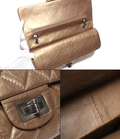 CHANEL チェーンショルダーバッグ マトラッセ 2.55 16番台 シルバー金具 ダブルフラップ ダブルチェーン レディース シャネル