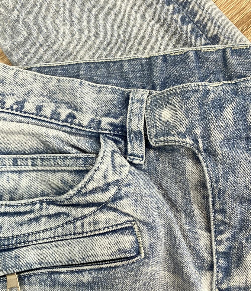 BALMAIN 蛇腹バイカーデニムパンツ ダメージ加工 メンズ SIZE 28 (S) バルマン