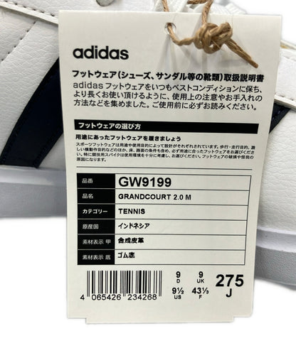 美品 adidas ローカットスニーカー グランドコート GW9199 メンズ SIZE 27.5 アディダス