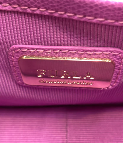 美品 FURLA ショルダーバッグ 斜め掛け チェーン レディース フルラ