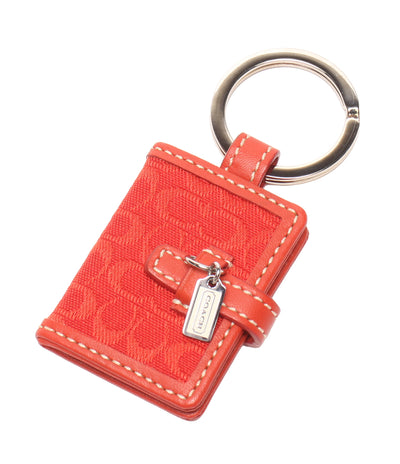 美品 COACH ピクチャーフレームキーホルダー シグネチャー コーチ