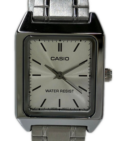 美品 CASIO 腕時計 クオーツ シルバー LTP-V007 レディース カシオ