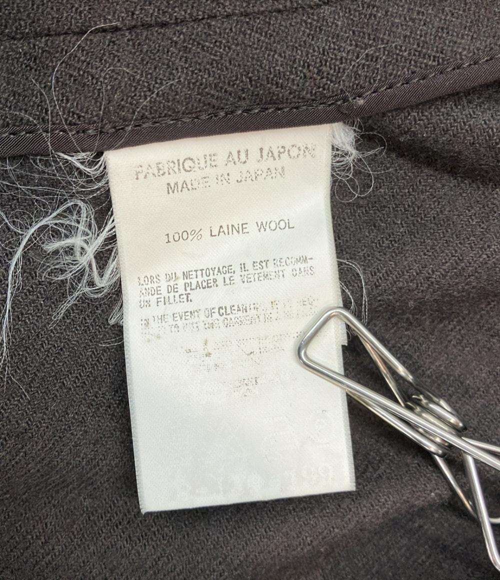 Y's Yohji Yamamoto テーラード ジャケット ウール ドレープコート 無地 YR-J29-199 レディース SIZE 3 (L) ワイズ ヨウジヤマモト