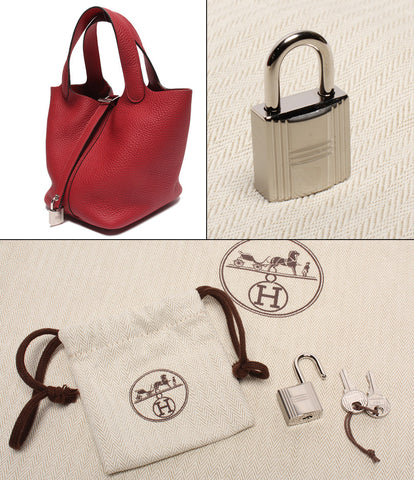 エルメス 美品 レザーハンドバッグ Z刻印 シルバー金具 ピコタン ロック PM トリヨンクレマンス    レディース   HERMES