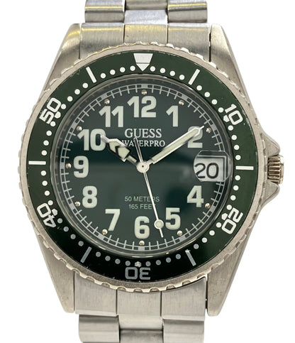 Guess 腕時計 クオーツ グリーン メンズ ゲス