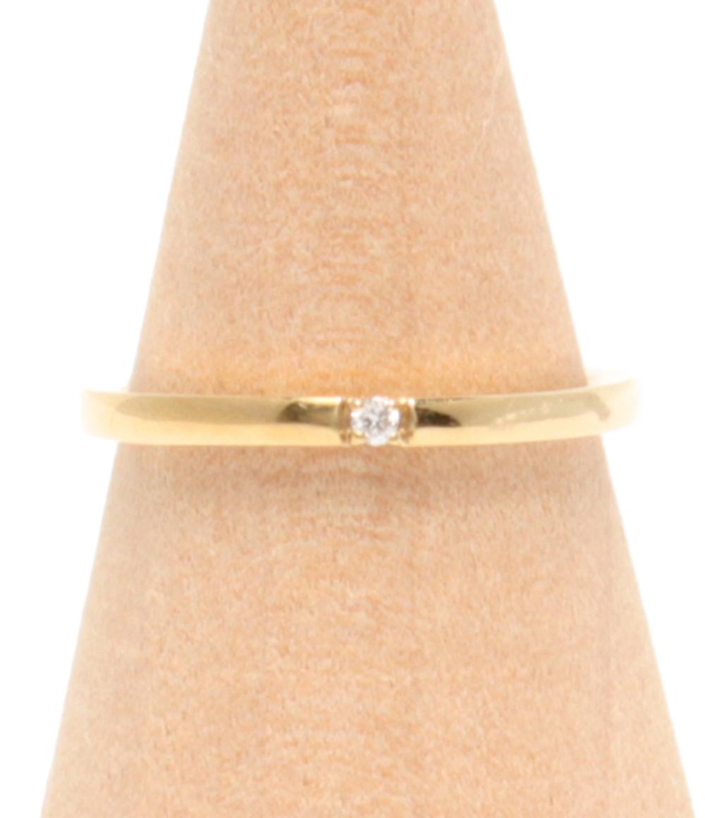 ヨンドシー リング 指輪 K10 ダイヤ レディース SIZE 8号 4℃