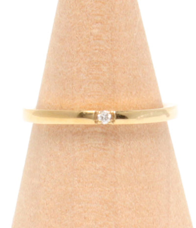 ヨンドシー リング 指輪 K10 ダイヤ レディース SIZE 8号 4℃