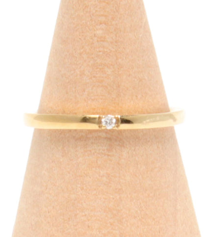 ヨンドシー リング 指輪 K10 ダイヤ レディース SIZE 8号 4℃