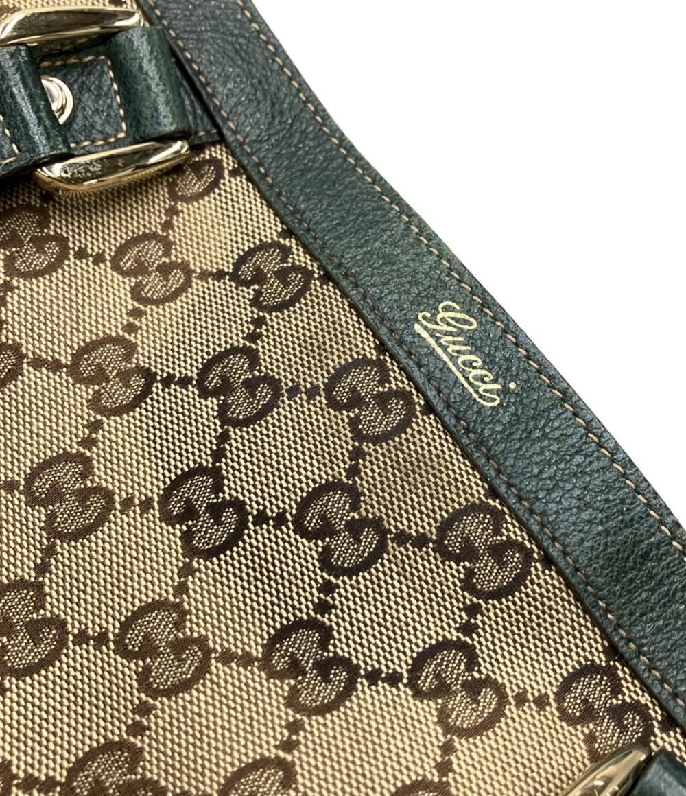 グッチ 2WAY ハンドバッグ ショルダーバッグ 肩掛け トートバッグ GGキャンバス 130734 001013 レディース GUCCI