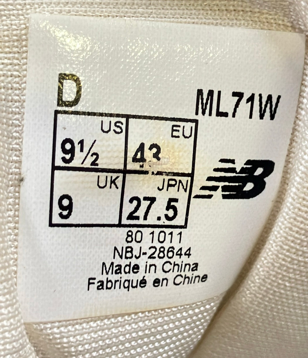 NEW BALANCE ローカットスニーカー ML71W メンズ SIZE 27.5 ニューバランス