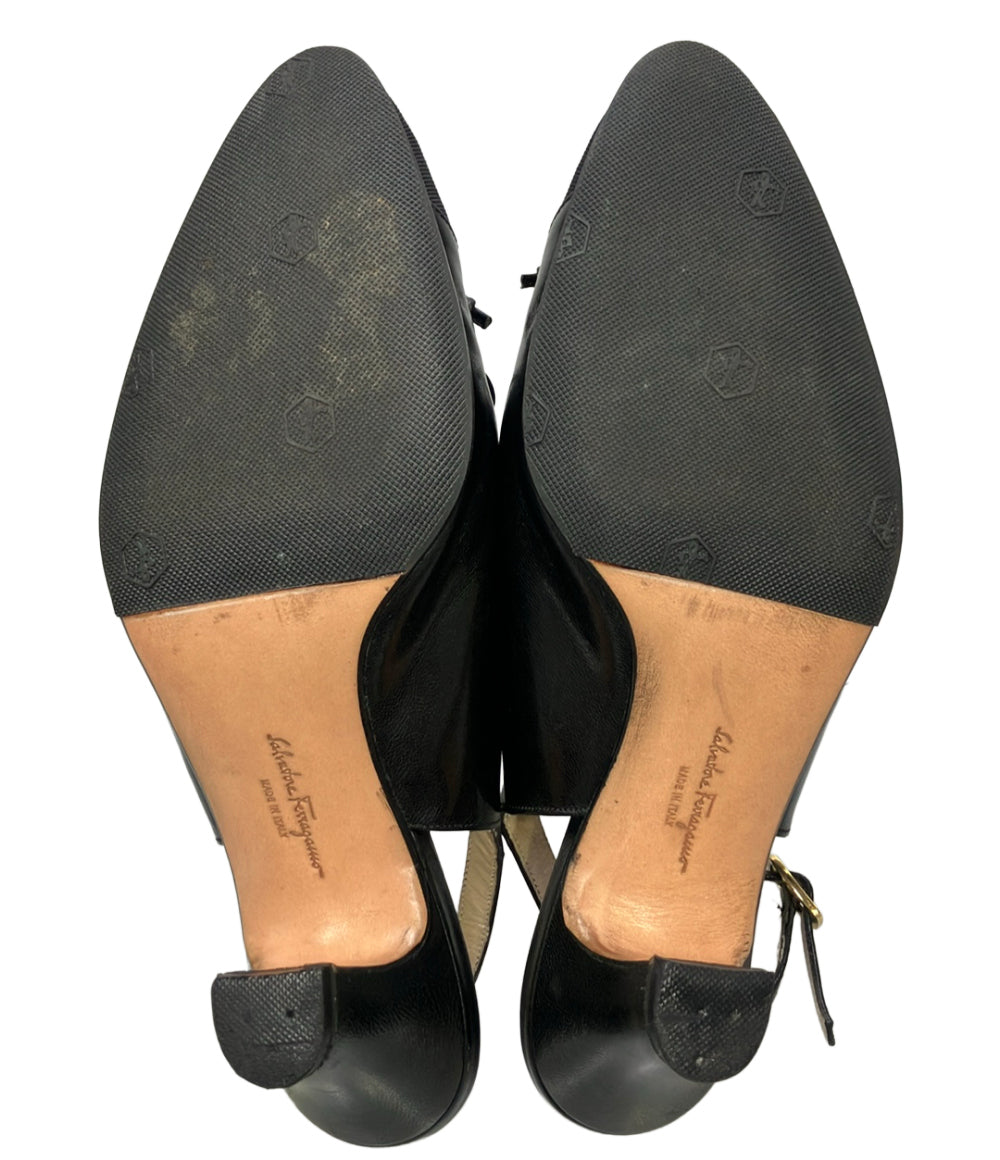 Salvatore Ferragamo スリングバックパンプス B68 レディース SIZE 5 1/2 サルヴァトーレフェラガモ