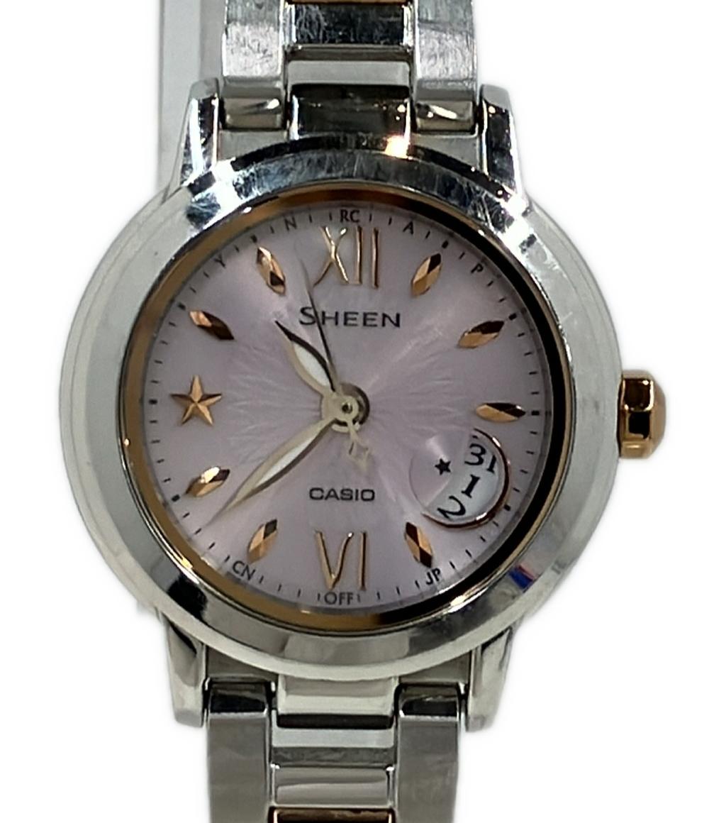 CASIO 腕時計 シーン SHEEN ソーラー ピンク SHW-1500 レディース カシオ