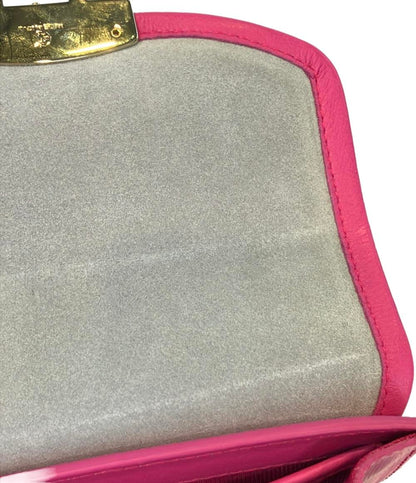 美品 Furla 2way チェーンショルダーバッグ 斜め掛け クラッチバッグ メトロポリスミニ レディース フルラ
