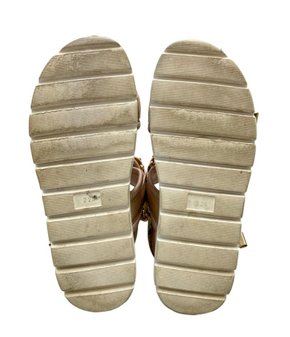 LANVIN en Bleu ホットフィックスフットベッドサンダル レディース SIZE 22.5 ランバンオンブルー