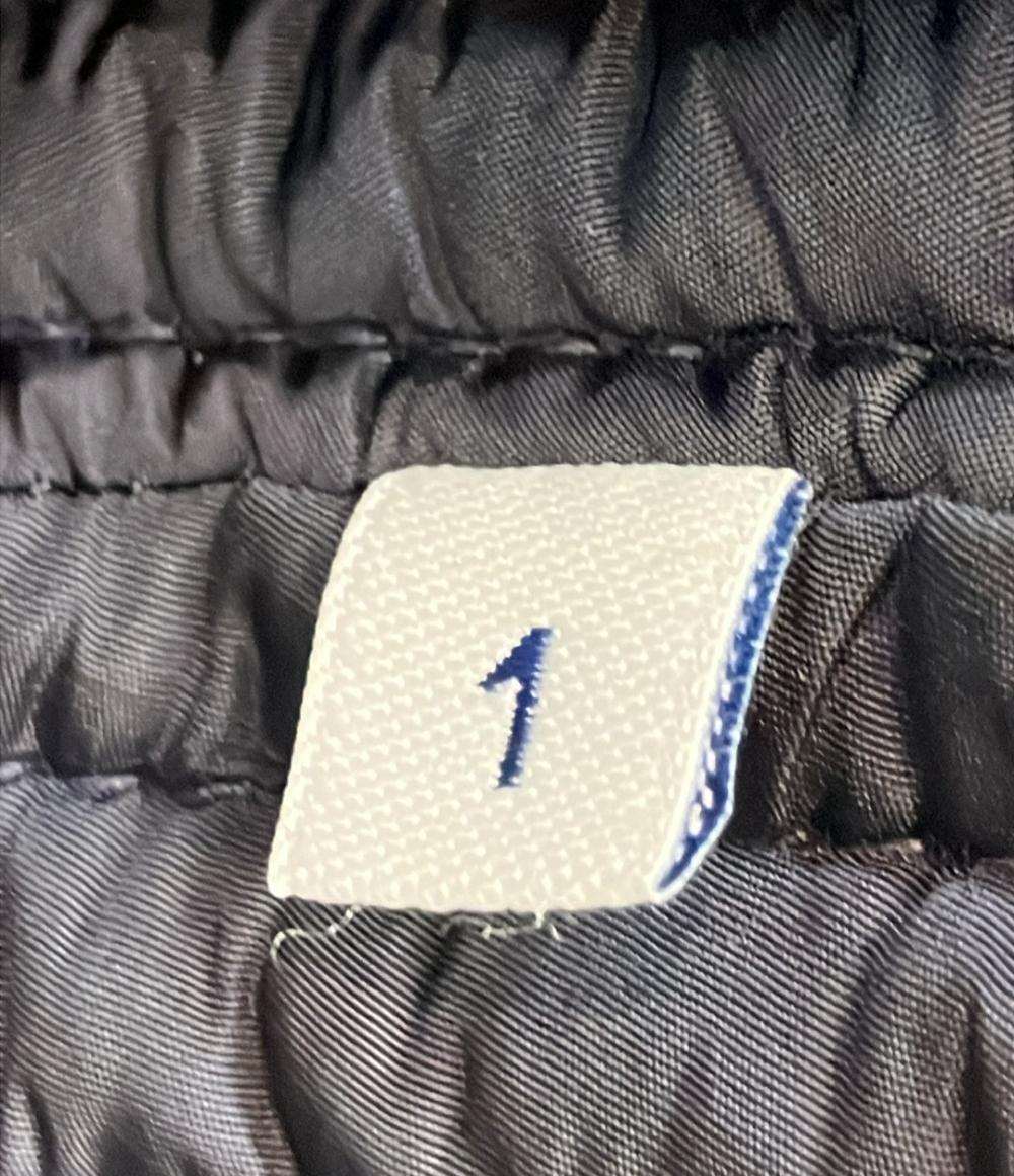 MONCLER ライダースジャケット ブルゾン ロゴワッペン ダブルジップ LEMAN 510914112085 メンズ SIZE 1 (S) モンクレール