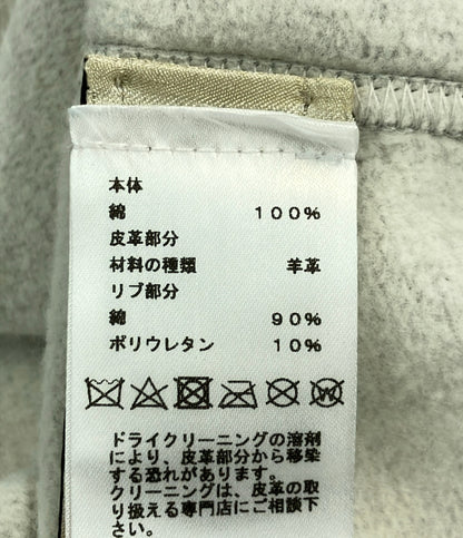 HERMES スウェット 裏起毛 レザーパッチ メンズ SIZE XXXL エルメス