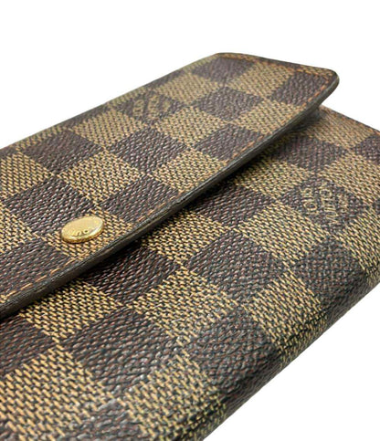 LOUIS VUITTON 長財布 ポルトフォイユ サラ ダミエ エベヌ N61734 メンズ レディース ルイ・ヴィトン