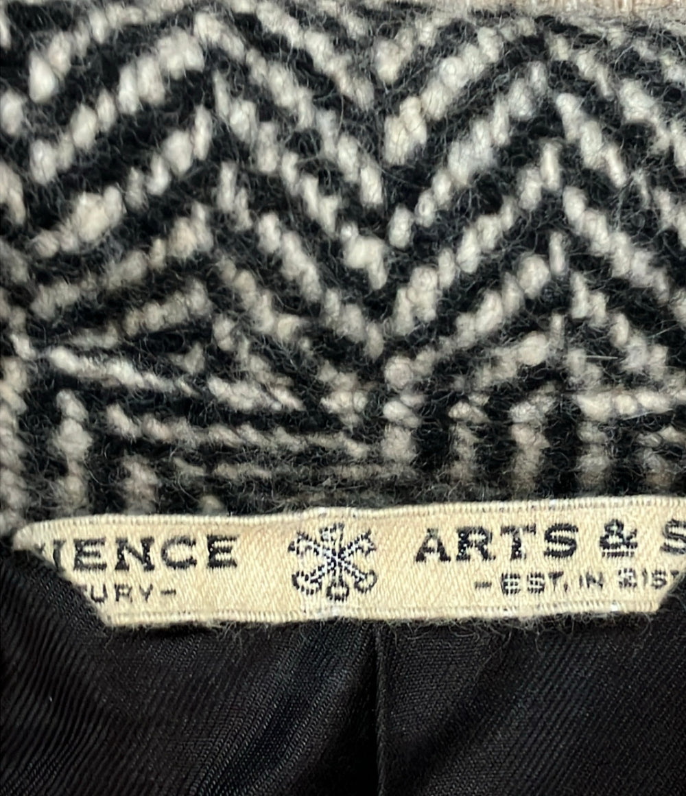 ARTS and SCIENCE チェスターコート ダブルブレスト ヘリンボーン 033-0142-365 レディース SIZE 1 (S) アーツアンドサイエンス