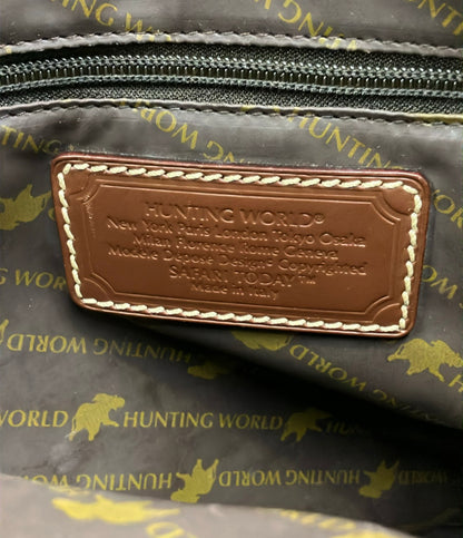 美品 HUNTING WORLD トートバッグ 肩掛け ロゴ メンズ レディース ハンティングワールド