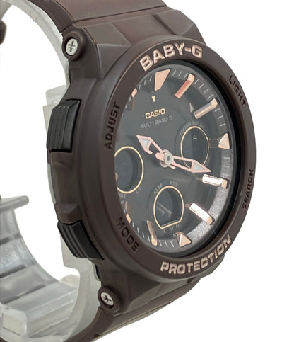 美品 CASIO 腕時計 Baby-G ソーラー ブラウン BGA-2510 レディース カシオ